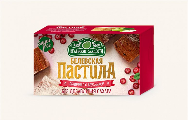 Пастила  200г диетическая с КЛЮКВОЙ, НОВЫЙ ФОРМАТ (4*50г)    в Елабуге