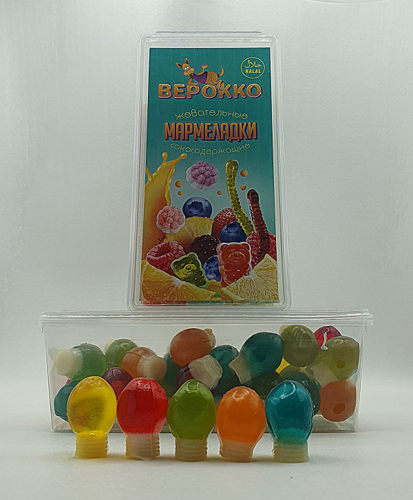 №2 Жевательный мармелад Лампочки, 250г      в Елабуге